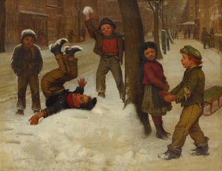 Winterspiele - John George Brown — Ansicht des Kunstwerks