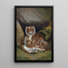 Tiger - John George Wood — gerahmtes Bild an der Wand