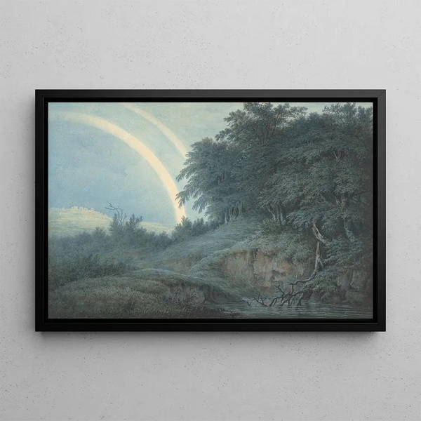 L'arc-en-ciel - John Glover — gerahmtes Bild an der Wand