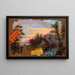 Zerrissen im Transit - John Haberle — gerahmtes Bild an der Wand