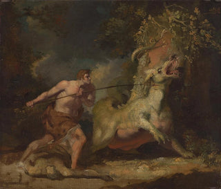 John Hamilton Mortimer - Man attacking a monster.webp