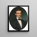 Abraham Lincoln - John Henry Brown — gerahmtes Bild an der Wand