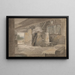 Studie eines Cottage-Innenraums - John Henry Mole — gerahmtes Bild an der Wand