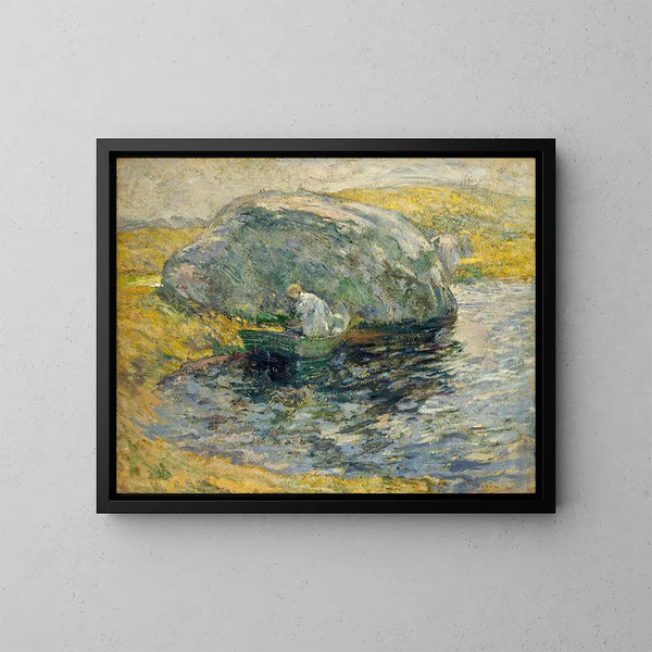 Ein Sommertag - John Henry Twachtman — gerahmtes Bild an der Wand
