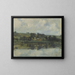 Szene eines französischen Flussufers - John Henry Twachtman — gerahmtes Bild an der Wand