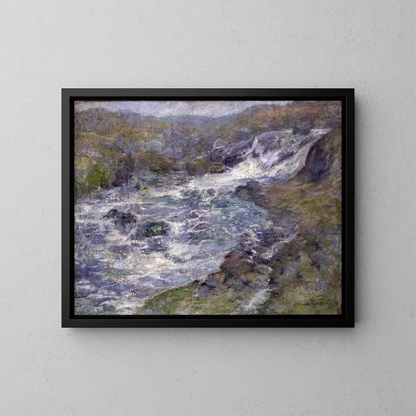 Der Torrent - John Henry Twachtman — gerahmtes Bild an der Wand