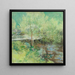 Der weiße Brücke - John Henry Twachtman — gerahmtes Bild an der Wand