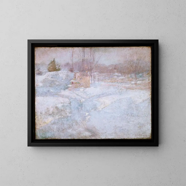 Winter - John Henry Twachtman — gerahmtes Bild an der Wand