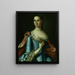 Mme William Carmichael - John Hesselius — gerahmtes Bild an der Wand