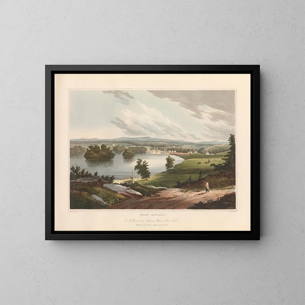 Fort Edward - John Hill — gerahmtes Bild an der Wand