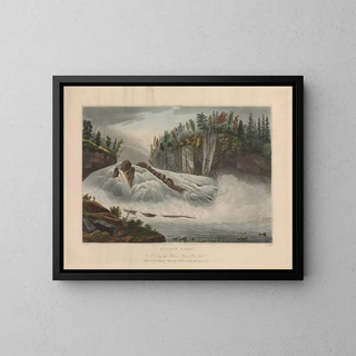 Die Hadley-Fälle - John Hill — gerahmtes Bild an der Wand