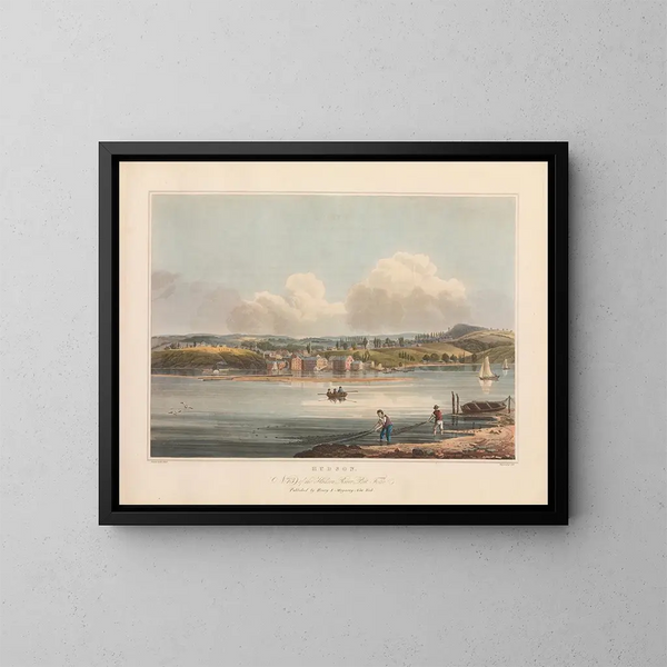 Hudson - John Hill — gerahmtes Bild an der Wand