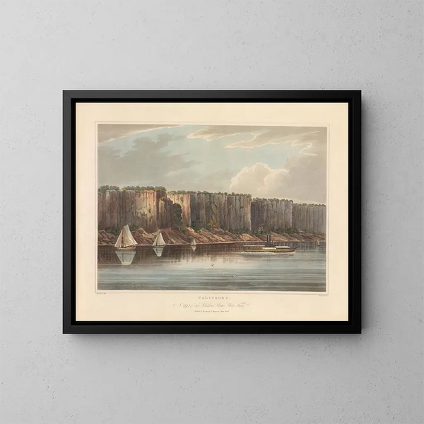 Les Palissades - John Hill — gerahmtes Bild an der Wand