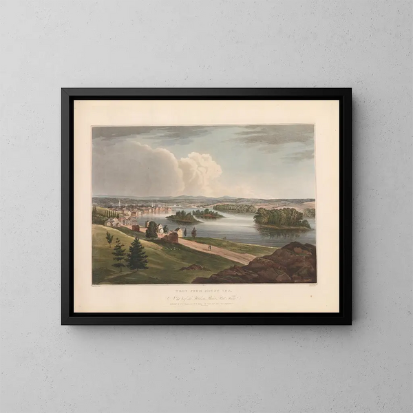 Troie depuis le mont Ida - John Hill — gerahmtes Bild an der Wand