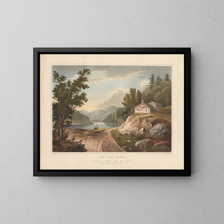 Ansicht in der Nähe von Fishkill - John Hill — gerahmtes Bild an der Wand