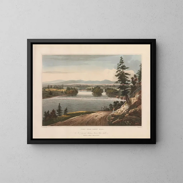 Blick in der Nähe von Sandy Hill - John Hill — gerahmtes Bild an der Wand