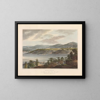 Point de vue de l'Ouest - John Hill — gerahmtes Bild an der Wand