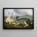 Arktischer Hase - John James Audubon — gerahmtes Bild an der Wand