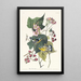 Paruline noire et jaune - John James Audubon — gerahmtes Bild an der Wand