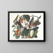Coucou à bec noir - John James Audubon — gerahmtes Bild an der Wand