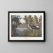 Pied jaune - John James Audubon — gerahmtes Bild an der Wand