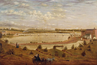 John Jesse Barker - View of the New Brunswick Railroad Bridge.webp