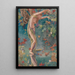 Herbst, das fallende Blätter zeigt - John La Farge — gerahmtes Bild an der Wand