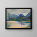 Eingang des Flusses VaiTePiha, Ankerplatz der Köche - John La Farge — gerahmtes Bild an der Wand