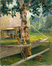 Portrait de Faase le Taupo ou Vierge officielle de la baie de Fagaloa et sa Duenna Samoa - John La Farge — Ansicht des Kunstwerks
