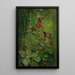 Rote Stockrose - John La Farge — gerahmtes Bild an der Wand