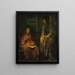 Besuch Nicodemus bei Christus - John La Farge — gerahmtes Bild an der Wand