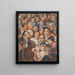 der indianischen Gesichter - John Lewis Krimmel — gerahmtes Bild an der Wand
