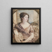 Frau Unbekannt - John Linnell — gerahmtes Bild an der Wand