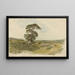 Landschaftsgemälde im Snowdonia mit einem Baum im Vordergrund - John Linnell — gerahmtes Bild an der Wand