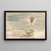 Aufstieg des Ballons von Burlington House, Piccadilly, aus dem Fenster bei Herrn B. Palmer - John Linnell — gerahmtes Bild an der Wand