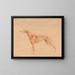 Der Jagdhund Thomasine - John Linnell — gerahmtes Bild an der Wand