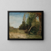 Allée d'orme avec le ruisseau de Bayswater à côté - John Linnell — gerahmtes Bild an der Wand
