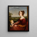 Portrait von Frau William Wilberforce und ihrem Kind - John Linnell — gerahmtes Bild an der Wand