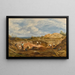 Les Fosses de Gravelle de Kensington - John Linnell — gerahmtes Bild an der Wand