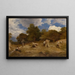 Weizen - John Linnell — gerahmtes Bild an der Wand