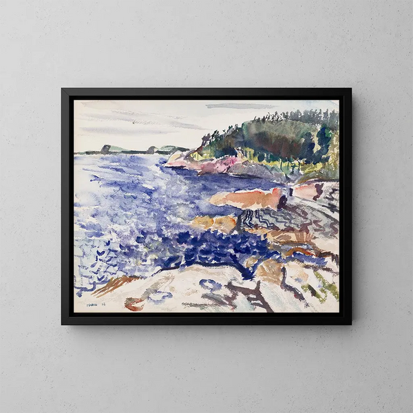 Côte du Maine - John Marin — gerahmtes Bild an der Wand