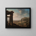 Ruinen einer antiken Stadt - John Martin — gerahmtes Bild an der Wand