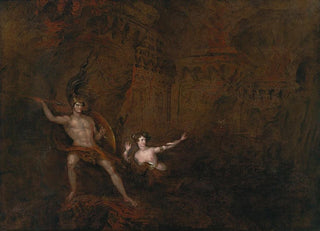 John Martin - The Conflict Between Satan And Death.webp