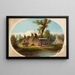 Campement Assiniboin sur le Haut Missouri - John Mix Stanley — gerahmtes Bild an der Wand