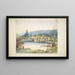 Mission de Coeur d'Alene, rivière Saint-Ignace - John Mix Stanley — gerahmtes Bild an der Wand