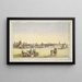 Fort Union und Warenverteilung an die Assiniboine - John Mix Stanley — gerahmtes Bild an der Wand