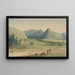 Eingang von Hell Gate zum Pass von Cadottes von Westen - John Mix Stanley — gerahmtes Bild an der Wand