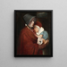 Straßenmusiker und Kind - John Opie — gerahmtes Bild an der Wand