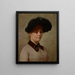Portrait von Mary Gertrude Ethell Walker - John Ottis Adams — gerahmtes Bild an der Wand