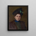 Portrait von Winifred Brady - John Ottis Adams — gerahmtes Bild an der Wand